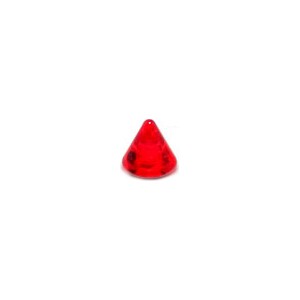 Spike de Piercing Acrílico Rojo Transparente UV Sólo