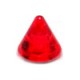 Pique de Piercing Acrylique Rouge Transparent UV Seul