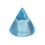 Transparent Acrylic UV Light Blue Barbell Only Spike