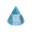 Einzelne Piercing-Spitze Acryl Hellblau Transparent UV