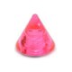 Transparent Acrylic UV Pink Barbell Only Spike