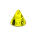 Transparent Acrylic UV Yellow Barbell Only Spike