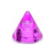 Pique de Piercing Acrylique Violet Transparent UV Seul