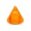 Pique de Piercing Acrylique Orange Transparent UV Seul