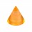 Einzelne Piercing-Spitze Acryl Orange Transparent UV