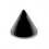 Acrylic UV Black Barbell Only Spike
