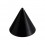 Acrylic UV Black Barbell Only Spike