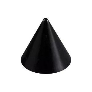Spike de Piercing Acrílico Negro UV Sólo