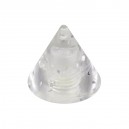 Einzelne Piercing-Spitze Acryl Transparent UV Glitzernd