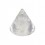 Einzelne Piercing-Spitze Acryl Transparent UV Glitzernd