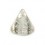 Acrylic UV Beige Piercing Glitter Only Spike