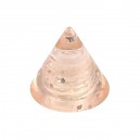 Spike de Piercing Acrílico Beige UV Lentejuela