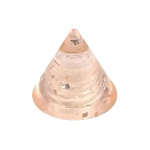 Acrylic UV Beige Piercing Glitter Only Spike