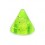 Acrylic UV Green Piercing Glitter Only Spike