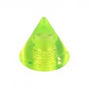 Einzelne Piercing-Spitze Acryl Grün UV Glitzernd
