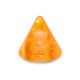 Pique de Piercing Acrylique Orange UV Scintillant