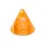 Acrylic UV Orange Piercing Glitter Only Spike