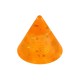 Einzelne Piercing-Spitze Acryl Orange UV Glitzernd