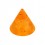 Einzelne Piercing-Spitze Acryl Orange UV Glitzernd