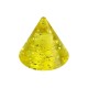 Einzelne Piercing-Spitze Acryl Gelb UV Glitzernd