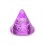Acrylic UV Purple Piercing Glitter Only Spike