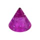 Einzelne Piercing-Spitze Acryl Lila UV Glitzernd