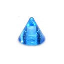 Spike de Piercing Acrílico Azul Oscuro UV Lentejuela