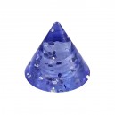 Einzelne Piercing-Spitze Acryl Dunkelblau UV Glitzernd