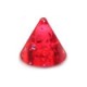 Acrylic UV Red Piercing Glitter Only Spike