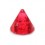 Acrylic UV Red Piercing Glitter Only Spike