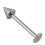 316L Surgical Steel Tragus / Labret Stud w/ Spike 2