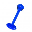 Ball Navy Blue Lip / Tragus Bioflex Bar Stud Ring