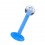 Tragus- / Lippenpiercing Stecker Bioflex Hellblau Kugel