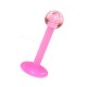 Tragus- / Lippenpiercing Stecker Bioflex Rosa Kugel