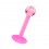 Tragus- / Lippenpiercing Stecker Bioflex Rosa Kugel