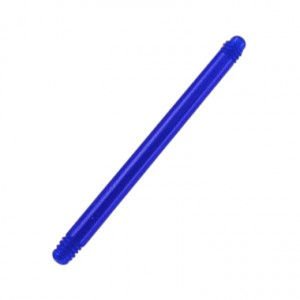 Barra Piercing Barbell Bioflex / Bioplast Azul Oscuro
