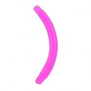 Pink Bioflex/Bioplast Curved Barbell Bar