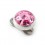 Pink Round Crystal Swarovski Diamond for Microdermal Piercing