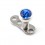 Diamant Boule Strass Bleu Marine pour Piercing Microdermal
