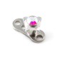 Papillon Strass Multicolore pour Microdermal