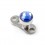 Diamant Rond Strass Bleu Marine pour Piercing Microdermal 2