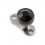 Black Blackline Round Swarovski Diamond for Microdermal Piercing
