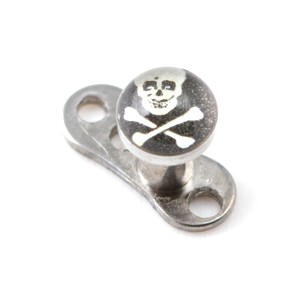 Logo Pirat für Microdermal Piercing / Dermal Anchor