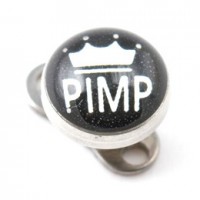 PIMP Logo Top for Microdermal Piercing