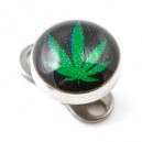 Black Cannabis Logo Top for Microdermal