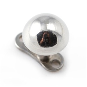316L Surgical Steel Half-Ball Top for Microdermal Piercing