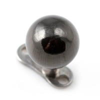 316L Surgical Steel Black Ball Top for Microdermal Piercing