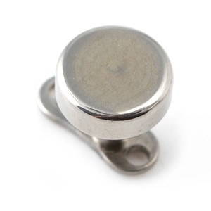 23G Titanium Thick Disk Top for Microdermal Piercing