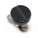 Blackline 316L Surgical Steel Black Screw Disc Top for Microdermal