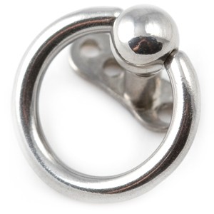 316L Surgical Steel Captive Bead Ring Top for Microdermal Piercing